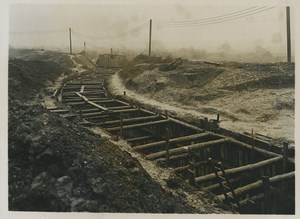 Fortification Paris Water collector Ru du Croult diversion Old Photo 1935 #1