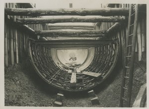 Underground Paris Water collector St Denis rue de Strasbourg Old Photo 1935 #2