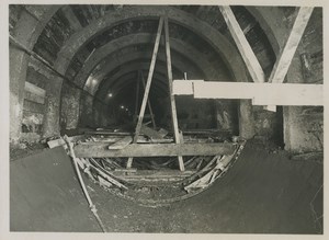 Underground Paris Water collector tunnel Construction Old Photo 1935 #3