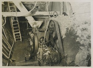 Paris Souterrain Collecteur d'eau pompe à béton Ancienne Photo 1935