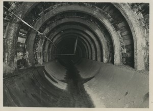 Underground Paris Water collector tunnel Construction Old Photo 1935 #4