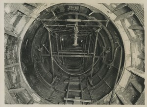 Underground Paris Water collector tunnel Construction Old Photo 1935 #8