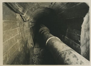 Underground Paris Water collector la Courneuve rue Edgar Quinet Old Photo 1935#1