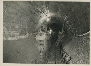 Underground Paris Water collector tunnel Construction Old Photo 1935 #9