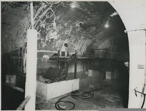 Underground Paris Water collector Aubervilliers Old Photo 1935