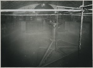 Underground Paris Water collector sand trap Aubervilliers Old Photo 1935 #1