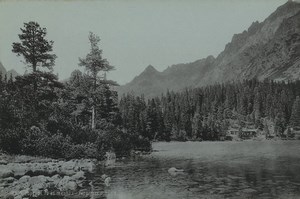 Slovakia High Tatras Lake Popper Old Cabinet Photo Stengel 1900