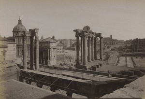 Italy Rome the Foro Romano Old Photo 1880