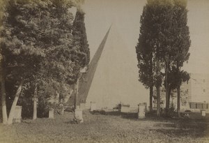Italy Rome Pyramid of Cestius Old Photo 1880