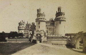 France Pierrefonds Castle Entrance Old Photo Neurdein 1880
