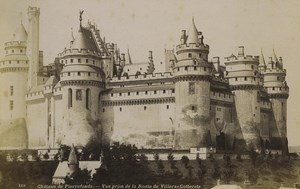 France Pierrefonds Castle taken from road to Villers Photo Neurdein 1880