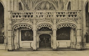 France Brou tomb of Philibert de l'Orme & Rood screen Old Photo Neurdein 1880