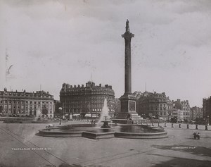 United Kingdom London Trafalgar Square Old Photo LSC 1890