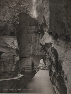 Switzerland gorges of AAR river 2 Old Photos Jullien 1890