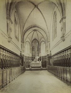 France Grande Chartreuse Canteen & Church Choir Altar 2 Old Photos 1890