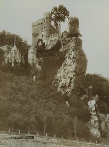 Suisse Rheinstein & Chateau d'Erhenfels Mäuseturm de Bingen 2 Anciennes Photos 1890