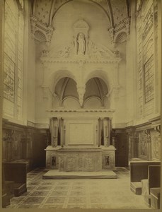 France Chateau de Chantilly castle Chapel Old Photo Chalot 1885 #1