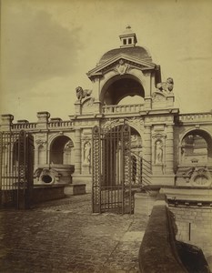 France Chateau de Chantilly castle gate Old Photo Chalot 1885 #2