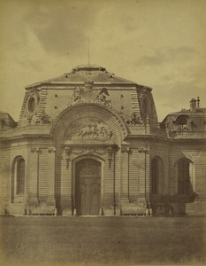 France Chateau de Chantilly castle Stables door Old Photo Chalot 1885