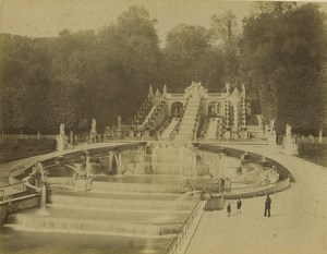 France Paris Parc de Saint-Cloud Waterfall Fountain Old Photo Neurdein 1900