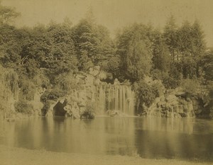 France Paris Bois de Boulogne Grande Cascade Lake Old Photo Neurdein 1900