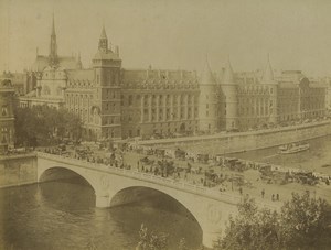 France Paris Pont au Change Courthouse Old Photo Neurdein 1900