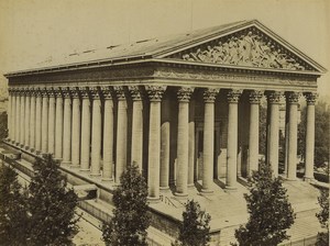 France Paris La Madeleine church Old Photo Neurdein 1900