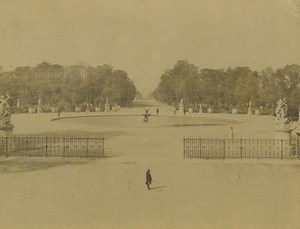 France Paris Gardens of Tuileries Jardins Old Photo Neurdein 1900