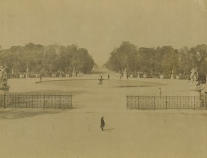 France Paris Gardens of Tuileries Jardins Old Photo Neurdein 1900