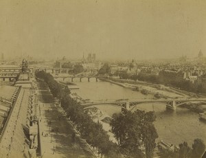 France Paris Panorama Notre Dame Cathedral Old Photo Neurdein 1900