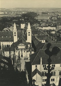 Czech Republic Prague St. George's Basilica from Cathedral Old Photo 1935