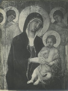 Italy Siena Painter Duccio di Buoninsegna Old Photo Lombardi 1900