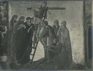 Italy Siena Painter Duccio di Buoninsegna Old Photo Lombardi 1900