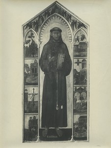 Italy Siena Painting S Franciscus Old Photo Lombardi 1900