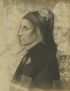 Italy Firenze Museum Dante Painter Giotto Old Photo Jacquier 1900