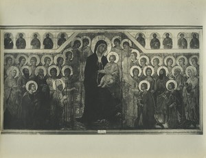 Italy Siena Painter Duccio di Buoninsegna Old Photo Lombardi 1900