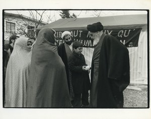 Neauphle le Chateau Ayatollah Khomeiny Iranian revolution Press Photo 1978 