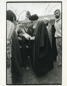 Neauphle le Chateau Ayatollah Khomeiny Iranian revolution Press Photo 1978 