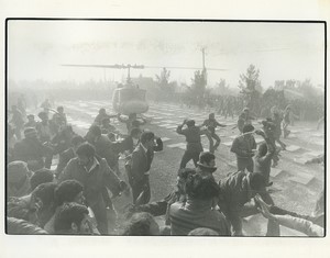 Iran Teheran Ayatollah Khomeiny arrival Iranian revolution Press Photo 1979