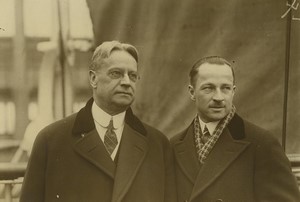 USA California Senator Hiram L. Johnson & son Old Press Photo 1920's