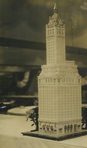 USA New York? Skyscraper model Woolworth? Old Press Photo 1920's