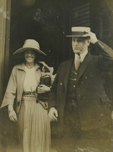 Poughkeepsie Mrs James Stillman & attorney Charles Wallace Press Photo 1920's