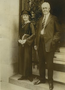 USA Mr John W. Davis & wife American Presidential Elections Press Photo 1924