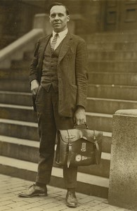 USA Boston University Russell C. Lohnes canadian war vet. Old Press Photo 1920's