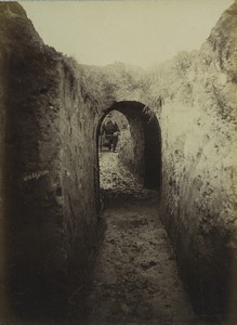France Arras 3rd Engineer Regiment Trench Tunnel Old Voelcker photo 1882