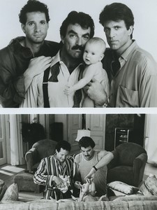 Three Men and a Baby by Leonard Nimoy Tom Selleck Promotional Film Photo 1987
