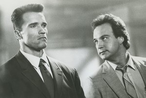 USA Arnold Schwarzenegger & James Belushi Red Heat Promotional Film Photo 1988