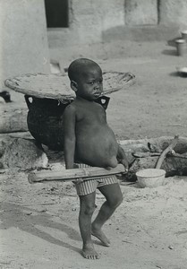 Ivory Coast Godoufouma? Young Boy Portrait Old Photo Defossez 1970's