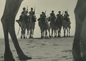 Algeria Camel drivers in the Sahara? Desert Old Photo Duchemin 1970's