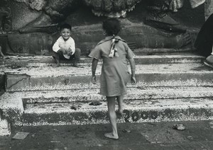 Nepal Kathmandu Young Children Old Photo Defossez 1970's